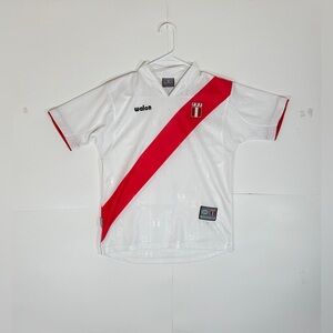 VTG Peru PFP 2004-2006 National Team Home Jersey Size Small Walon Soccer Shirt